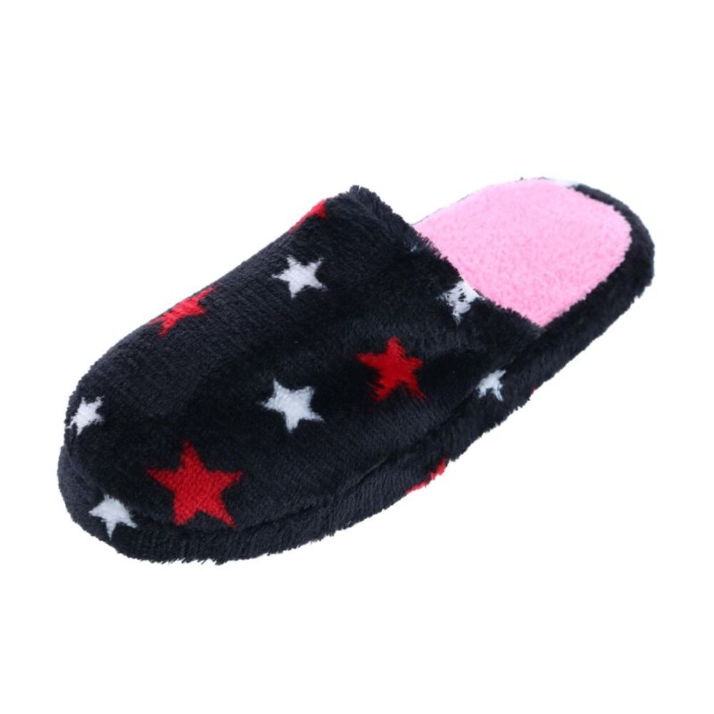 CTM Girl's Night Star Slip On Slippers